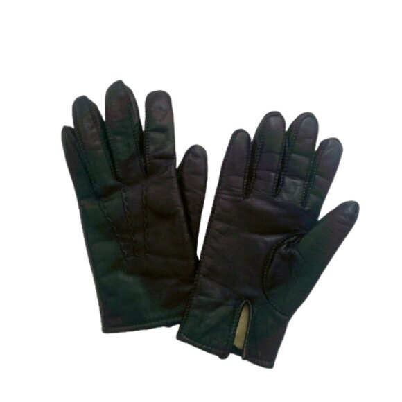 Leather Gloves (Womens) with Acrylic Lining Size Small - Picture 1 of 2
